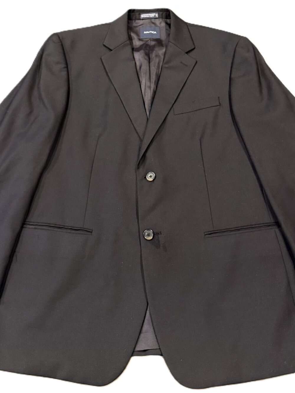Nautica Men’s Superior Tailoring 2 Button Suit Jacket Black XL